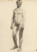 MUELLER RUDOLPH C. Standing Male Nude MUELLER RUDOLPH C. Standing Male Nude