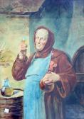 MUELLER S.A. A Benedictine Monk Tasting Wine MUELLER S.A. A Benedictine Monk Tasting Wine
