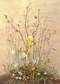 MUHLBRECHT Fritz Fiori Con Farfalla E Lumaca MUHLBRECHT Fritz Fiori Con Farfalla E Lumaca