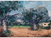 MULLER Carl Otto Ölbäume Und Der Berg St. Catalina An Der Costa Brava MULLER Carl Otto Ölbäume Und Der Berg St. Catalina An Der Costa Brava