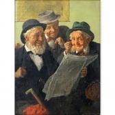 MULLER LOUIS Old Men Reading Newspaper MULLER LOUIS Old Men Reading Newspaper