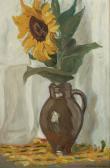 MULLER-WUNSCHE Heinrich Hermann Stilleben Mit Sonnenblume MULLER-WUNSCHE Heinrich Hermann Stilleben Mit Sonnenblume