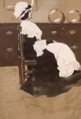 MUNNINGS Alfred James Seated Lady In A Mop Cap MUNNINGS Alfred James Seated Lady In A Mop Cap