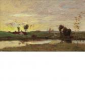 MURPHY John Francis Along The Water At Sunset MURPHY John Francis Along The Water At Sunset