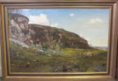 MURRAY John Reed Coastal Landscape With Highland Cattle And Sheep MURRAY John Reed Coastal Landscape With Highland Cattle And Sheep