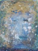 Murray Patrick Abstract Portrait In Gold And Green Murray Patrick Abstract Portrait In Gold And Green