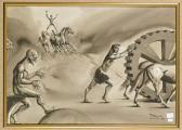 NAHAPETIAN Yervand A Surreal Scene Of Nude Men And Horses Amid Larger-than-life Machine Parts NAHAPETIAN Yervand A Surreal Scene Of Nude Men And Horses Amid Larger-than-life Machine Parts