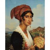 NAIGEON Jean Guillaume Elsidor Portrait Of A Young Woman Of Ischia NAIGEON Jean Guillaume Elsidor Portrait Of A Young Woman Of Ischia
