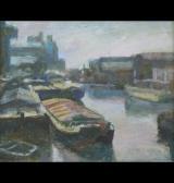 NEAL James The River Hull With Barges NEAL James The River Hull With Barges