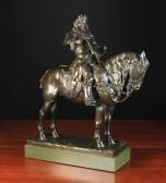 Negri R. Man With Scroll Sat On Horseback Negri R. Man With Scroll Sat On Horseback