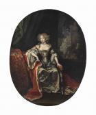 NETSCHER Caspar Portrait Of A Lady, Seated Full-length NETSCHER Caspar Portrait Of A Lady, Seated Full-length