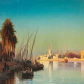NEUMANN Carl Johan Aften På Nilen Ved Cairo NEUMANN Carl Johan Aften På Nilen Ved Cairo
