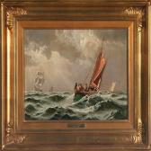 NEUMANN Karl Seascape With Sailing Ships In Rough Weather NEUMANN Karl Seascape With Sailing Ships In Rough Weather