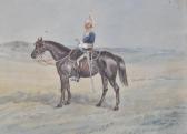 NEVILLE SMYTH Colonel Portrait Of Major W G Home, On Horseback NEVILLE SMYTH Colonel Portrait Of Major W G Home, On Horseback