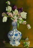 NEWCOMBE Peter Tulips And Apple Blossom NEWCOMBE Peter Tulips And Apple Blossom