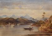 NICHOLL Andrew A Scene In Ceylon (sri Lanka) NICHOLL Andrew A Scene In Ceylon (sri Lanka)
