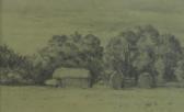 NICHOLS Catherine Maude Haystacks At The Edge Of A Field NICHOLS Catherine Maude Haystacks At The Edge Of A Field