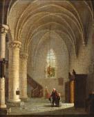 NIEUWENHUYZEN Adrianus Wilhelmus Man Met Kind In Kerkbinnenste NIEUWENHUYZEN Adrianus Wilhelmus Man Met Kind In Kerkbinnenste