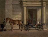 NIGHTINGALE Robert The Marquis Of Stafford's Horse And Carriage With Groom And Dogs NIGHTINGALE Robert The Marquis Of Stafford's Horse And Carriage With Groom And Dogs