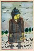 NIKIFOR A Lone Figure, Self-portrait NIKIFOR A Lone Figure, Self-portrait