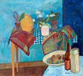 NILSSON Axel "stilleben Med Blå Variationer" (still Life With Blue Variations). NILSSON Axel "stilleben Med Blå Variationer" (still Life With Blue Variations).