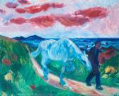 NILSSON Nils Farmer Leads A Horse NILSSON Nils Farmer Leads A Horse
