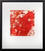NITSCH Hermann Schüttbild Charakterisches Schüttbild Aus Farbspritzern In Leuchtendem Rot NITSCH Hermann Schüttbild Charakterisches Schüttbild Aus Farbspritzern In Leuchtendem Rot