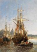 NOEL Jules Achille Hafen In Der Bretagne NOEL Jules Achille Hafen In Der Bretagne