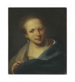 NOGARI Giuseppe Portrait Of A Girl With A Pearl Necklace, Bust-length NOGARI Giuseppe Portrait Of A Girl With A Pearl Necklace, Bust-length