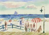 NOLAN Sidney Robert Port Phillip From St Kilda Boardwalk NOLAN Sidney Robert Port Phillip From St Kilda Boardwalk