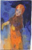 NOLDE Emil Hansen Frau Vor Blauem Grund NOLDE Emil Hansen Frau Vor Blauem Grund