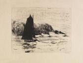 NOLDE Emil Hansen Segler Und Drei Kleine Dampfer NOLDE Emil Hansen Segler Und Drei Kleine Dampfer