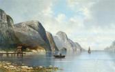 NORMANN Adelsteen Boaters In A Fjord NORMANN Adelsteen Boaters In A Fjord