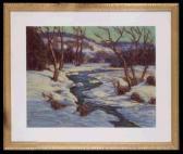NOTT Raymond Snow Covered Stream NOTT Raymond Snow Covered Stream