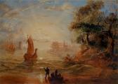 NURSEY Claude Lorraine A Romantic Harbour Scene At Sunset NURSEY Claude Lorraine A Romantic Harbour Scene At Sunset