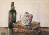 O CONOR Roderick Bottle, Ginger Jar And Books O CONOR Roderick Bottle, Ginger Jar And Books