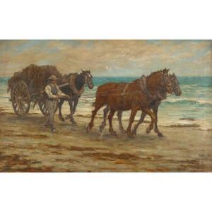 Aloysius C. O Kelly - Horse Cart Along The Shore