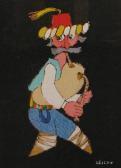 OBICAN Jovan Bagpipe Player And Man With Bird OBICAN Jovan Bagpipe Player And Man With Bird