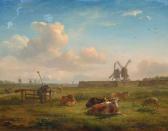 OMMEGANCK Balthazar Paul Landscape With Cows And Windmills OMMEGANCK Balthazar Paul Landscape With Cows And Windmills
