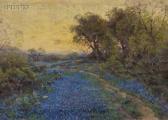 ONDERDONK Julian Robert Blue Bonnets And Cactus ONDERDONK Julian Robert Blue Bonnets And Cactus