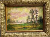 OPPEL Adolf Impressionistische Landschaft In Der Abendröte OPPEL Adolf Impressionistische Landschaft In Der Abendröte
