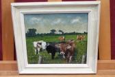 OPPENHEIM Duncan Morris A Herd Of Cows At Aldeburgh OPPENHEIM Duncan Morris A Herd Of Cows At Aldeburgh