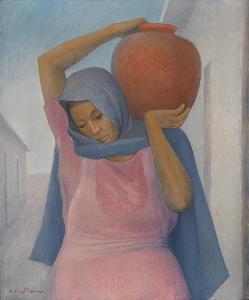 Carlos Orozco Romero - Portrait Of A Woman With Clay Pot