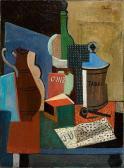 ORTIZ DE ZARATE Manuel Nature Morte Au Pot De Tabac ORTIZ DE ZARATE Manuel Nature Morte Au Pot De Tabac