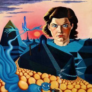 Erik Ortvad - Aftenrøden / Portræt Afdorrit Lundbæk