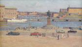 OSCARSSON Bernhard Utsikt Från Slottsbacken Med Strandvägen I Fonden - Stockholm OSCARSSON Bernhard Utsikt Från Slottsbacken Med Strandvägen I Fonden - Stockholm