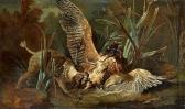 OUDRY Jean-Baptiste A Fight Between A Hunting Dog And A Bird OUDRY Jean-Baptiste A Fight Between A Hunting Dog And A Bird