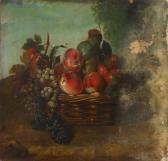 OUDRY Jean-Baptiste Mixed Fruits In A Basket OUDRY Jean-Baptiste Mixed Fruits In A Basket