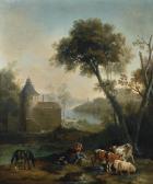 OUDRY Jean-Baptiste Pastorale Avec Un Chateau À L'arrière Plan OUDRY Jean-Baptiste Pastorale Avec Un Chateau À L'arrière Plan