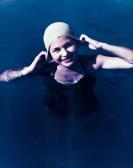 OUTERBRIDGE Paul II Woman With Red Lipstick In A Swimming Pool OUTERBRIDGE Paul II Woman With Red Lipstick In A Swimming Pool